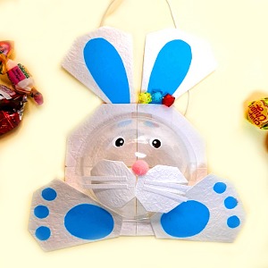 [종이가게372] 어린이날 동물 사탕 목걸이 가방 종이접기 만들기 세트, 토끼